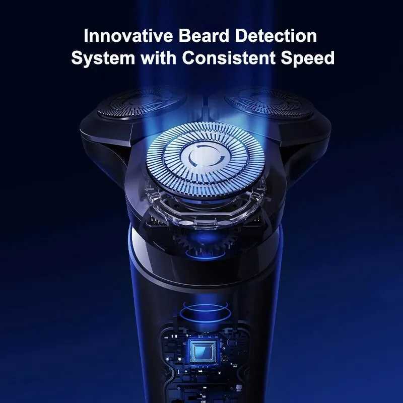 XIAOMI MIJIA Electric Shaver S700 Portable Flex Razor 3 Head Shaving IPX7 Waterproof Washable Beard Trimmer Trimer Cutter 30 DayB240709