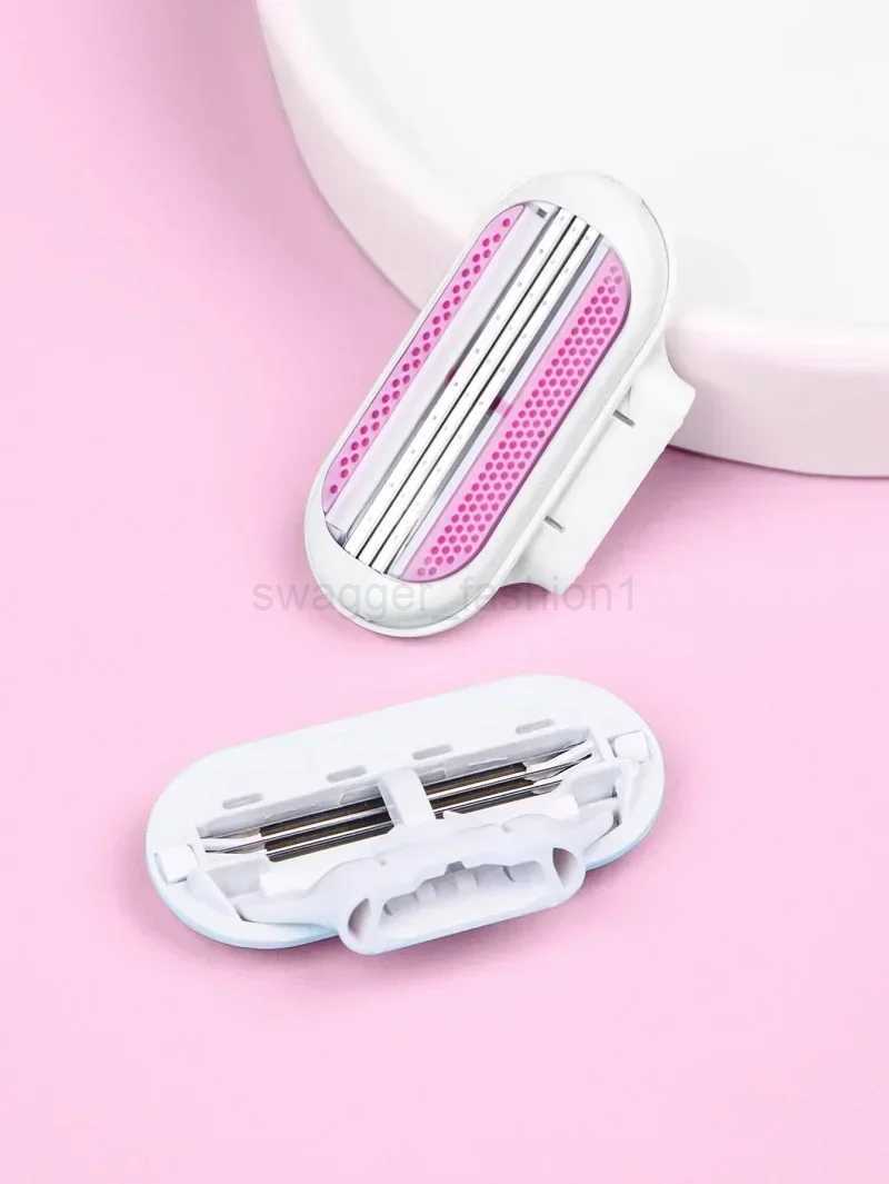 (1 Handle +8 Blades ) Women Safety Razor Blades Face/ Leg/ Armpit/ Bikini Beauty Hair Removal Shaving Compatible Venus ShaverB240709