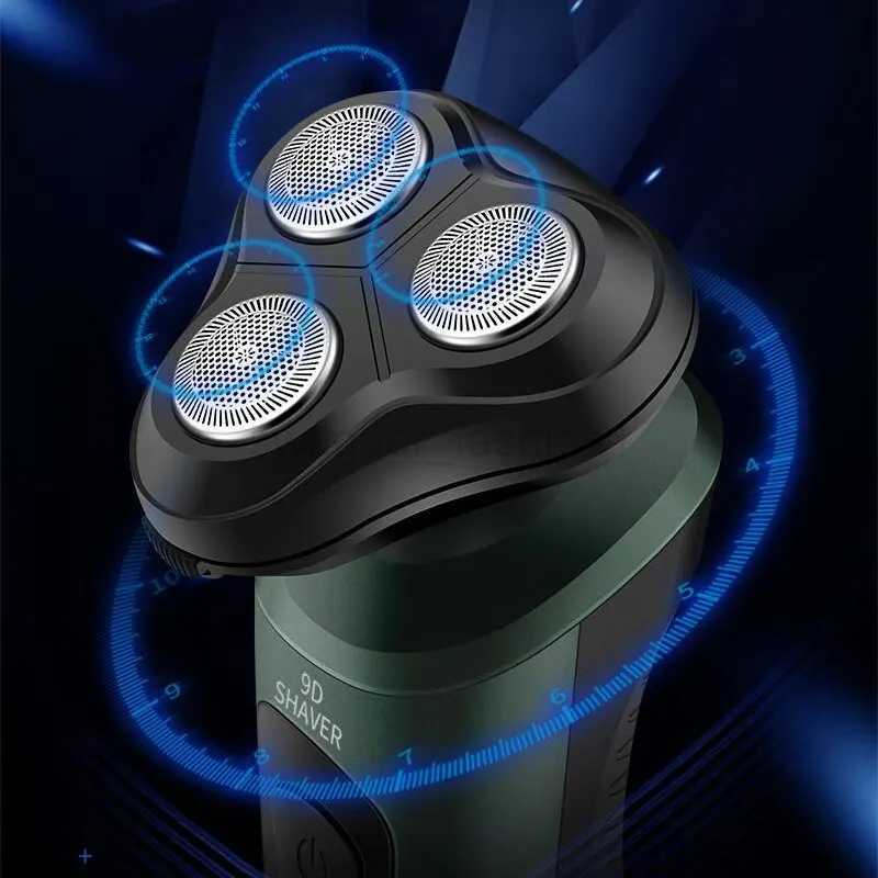 Electric Razor For Men Intelligent Wet Dry Beard Shaving Trimmer Razor Shaver Electric Beard Remover ABS Rechargeable TrimmerB240709