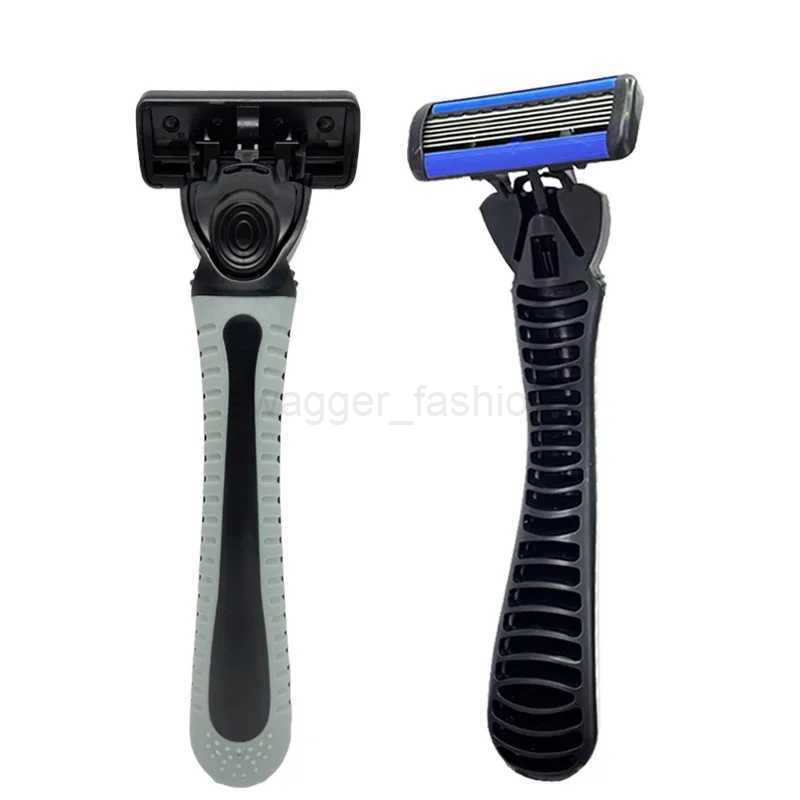 48/27/18/3PCS Manual Shaver Razor For Men Six Layer Blade With Blade Head Old Style Blades Hair Shaver Unisex Beard Hair KnifeB240709