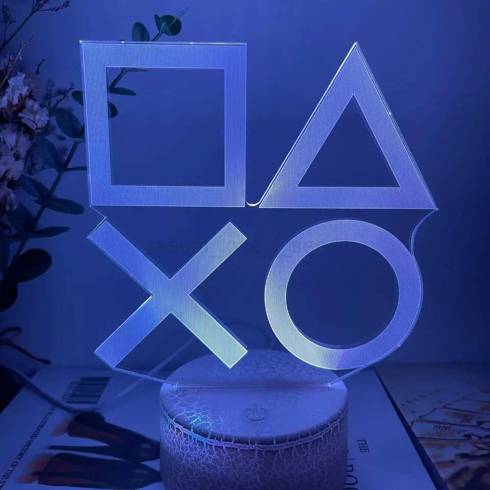 3D LED Gaming Setup RGB Lamp USB Powered Gaming Room Childrens Lamp Bedroom Night Lights LED Table Lamp Indoor Lighting GiftsCL240718