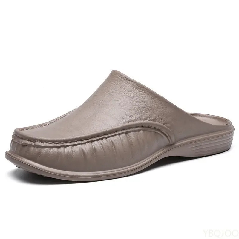 Shoes Mens Slippers EVA Slip on Flats Shoes Walking Men Half Slipper Comfortable Soft Household Sandals Size 40-47 240718