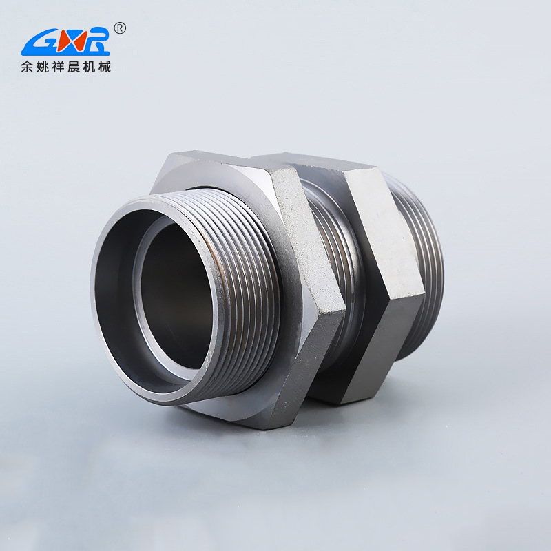 Stainless steel welded partition straight pipe joint manufacturer supplies hydraulic joint high-pressure hydraulic through plate joint