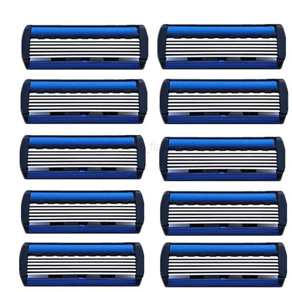 6-layer stainless steel shaver mens classic shaver blade detachable and reusable shaverB240709