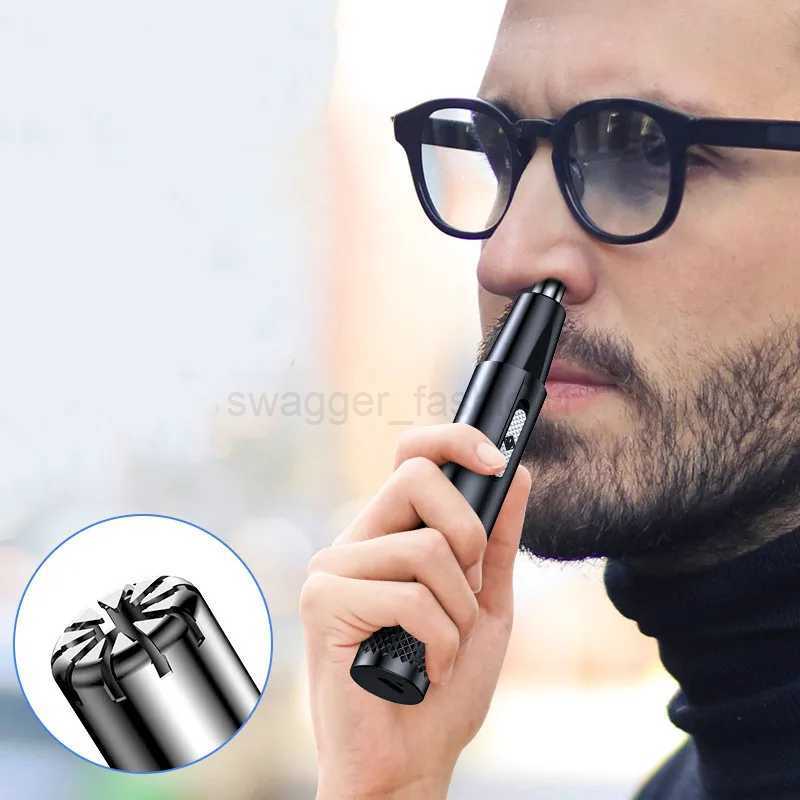 Electric Nose Hair Trimmer Facial Care Rechargeable Nose Ear Trimmer for Men Usb Charging Shaver Hair Removal Razor BeardB240709