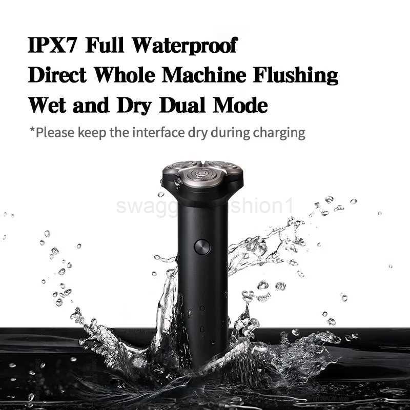 XIAOMI Mijia Electric Shaver S300 Dry Wet Shavers Triple Blade Razor Machine Automatic Beard Trimmer For Men IPX7 WaterproofB240709