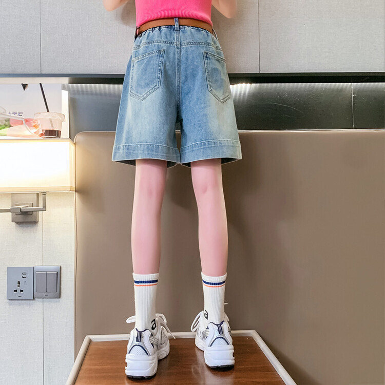 Summer girls' square bag denim shorts P39
