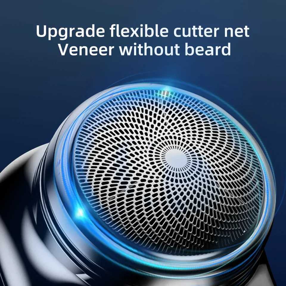 Portable Electric Shaver USB Rechargeable Mini Shave Electric Razor Pocket Shaver Waterproof Shaver Smart LED displayB240709