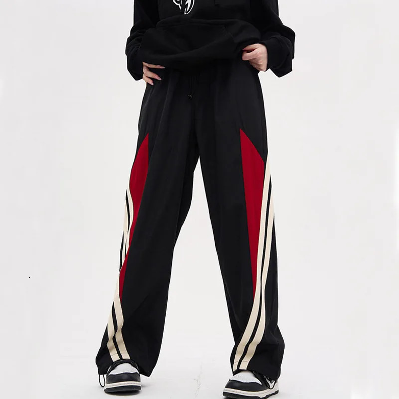 Mens Womens Oversized Y2K Clothes Tracksuit Baggy Trousers Sweatpants Streetwear Hip Hop Mopping Wide Leg Track Pants For Men 240717