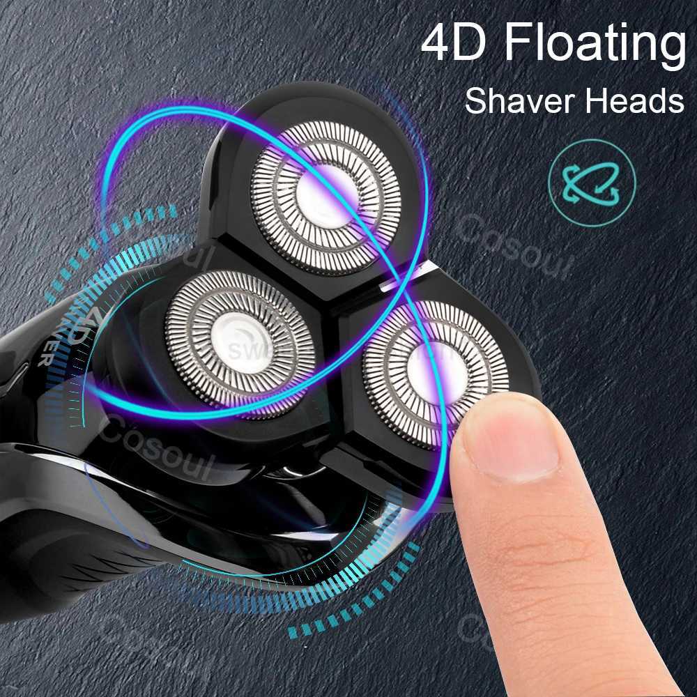 Shaver for Men Electric Shaver Powerful Beard Shaving Machine Electric Razor Rechargeable Waterproof Wholesale DropshippingB240709