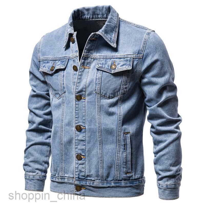 Mens Jackets Coats Spring New Men's Slim Fit Denim Jacket Large Fashion Casual Cardigan Coat