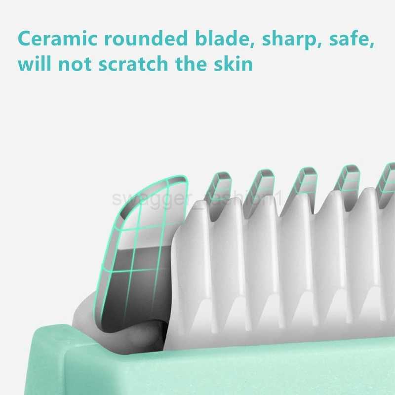 Kemei Wet Dry Groin Body Trimmer For Men Face Beard Hair Trimmer Clipper Rechargeable Pubic Ball Electric Shaver Body GroomerB240709
