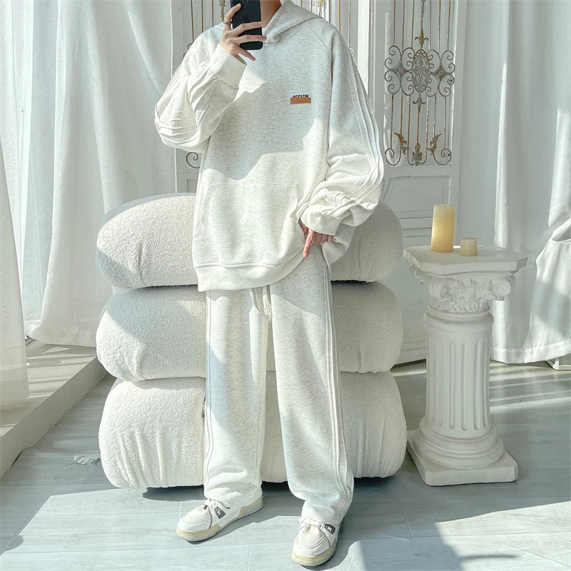 Trendy Two Piece Set Fashion Suits Mens Clothing Pants Sets Trends Costumes Sweatsuit Sports Sweats Two-piece 240715