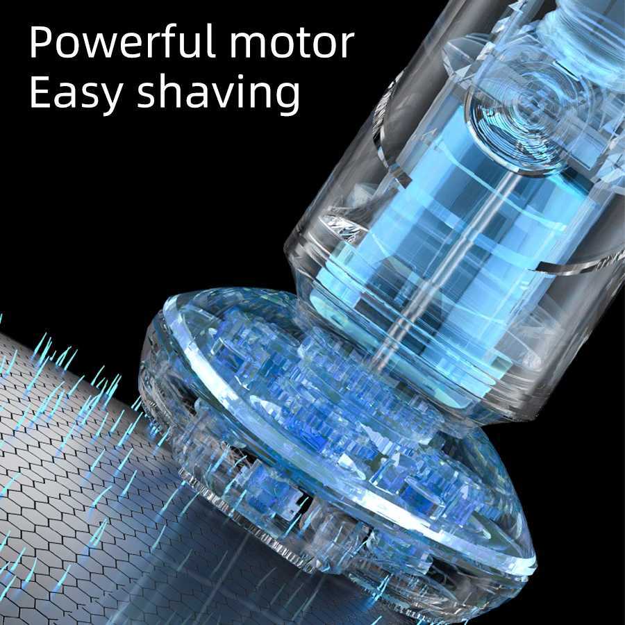 Electric Razor For Men Dry Wet Mens Electric Shaver Rechargeable Rotary Shaving Machines Fathers Day Gift For Father Dad Bo240709