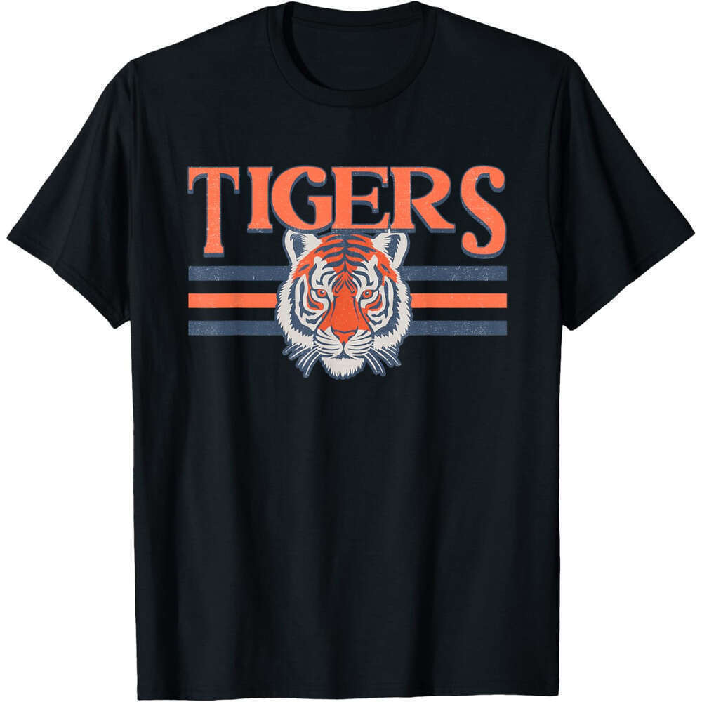Tigers T Shirts Mens Womens Tees Vintage Sports Name Tee Design Gift Men Women Girls T-Shirt Tops Designer Fashion clothes Tshirt Free shipping