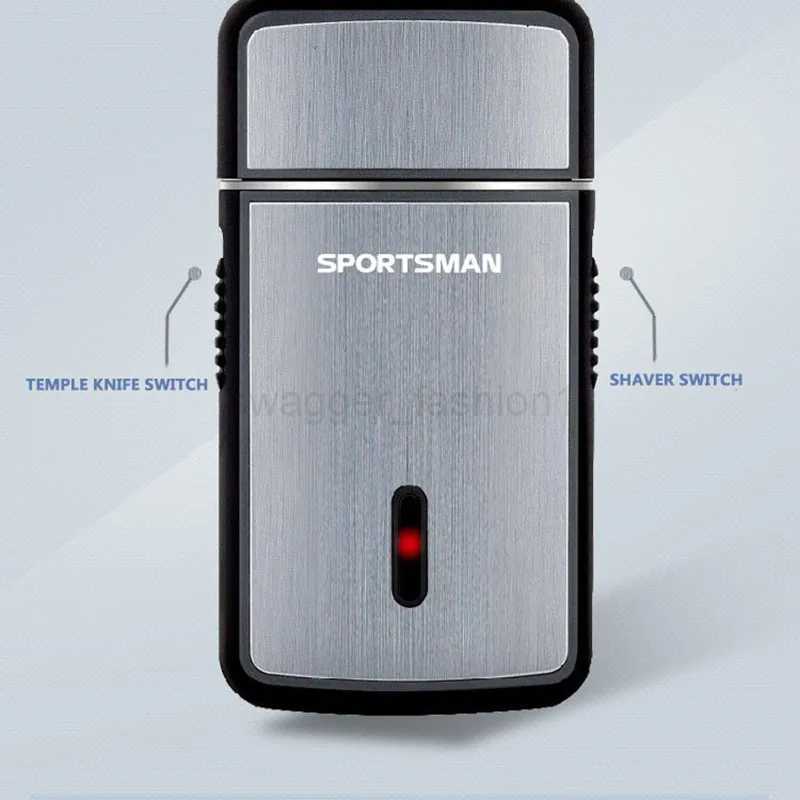 Mini Electric Shaver for Men Portable Multifunctional Electric Razor Beard Knife USB Charging Mens Shavers Face Body RazorB240709
