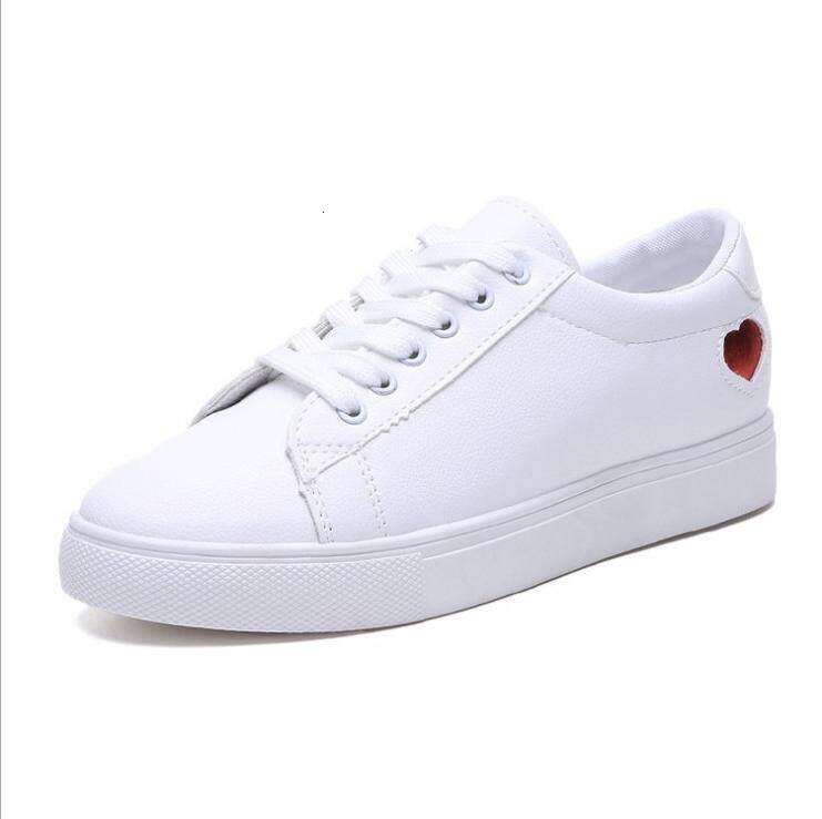 Designer lady loves small white shoes, Korean student casual leather shoes, slim fit sneakers, women's shoes