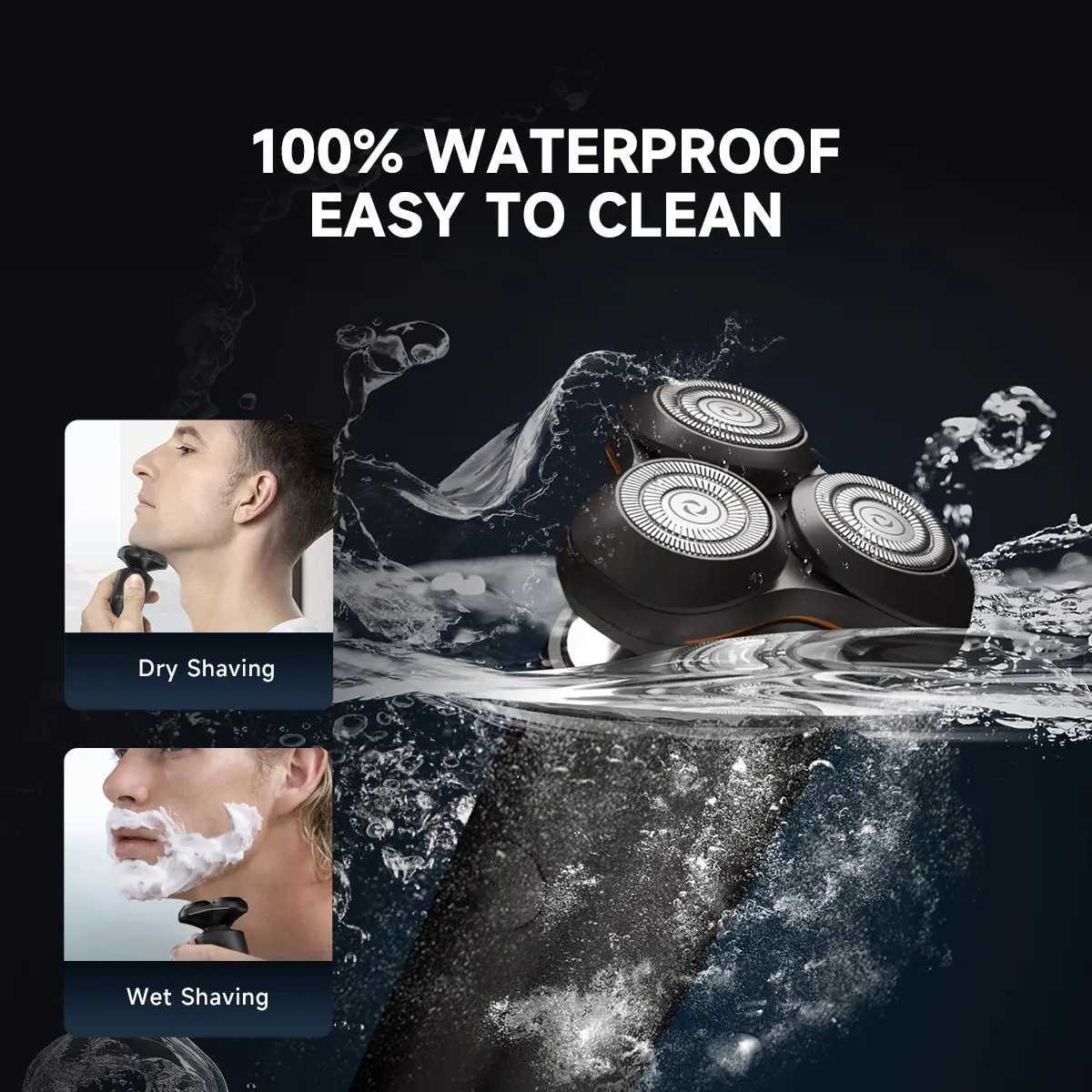 ENCHEN X8 Electric Shaver Magnetic Cutter Blade Waterproof Type-C Rechargeable Portable Men Beard TrimmerB240709