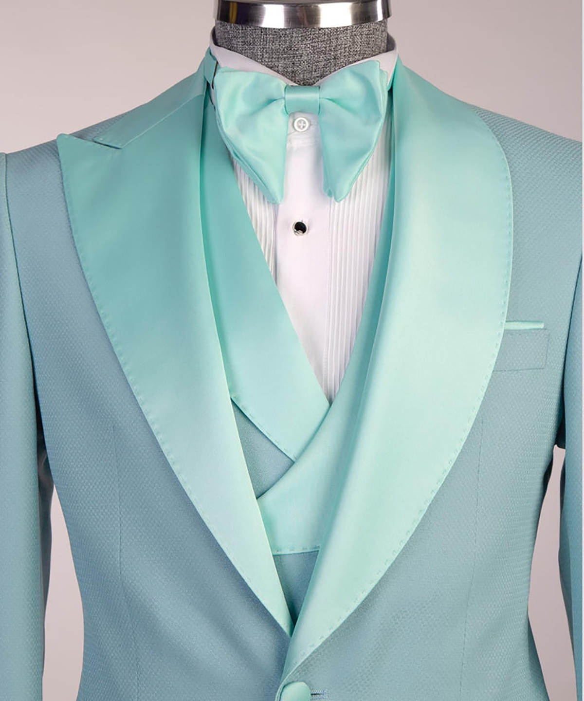 Summer Mint Green Men Wedding Suits 3 Pieces Custom Made Handsome Wedding Tuxedos For Business Groom Wear