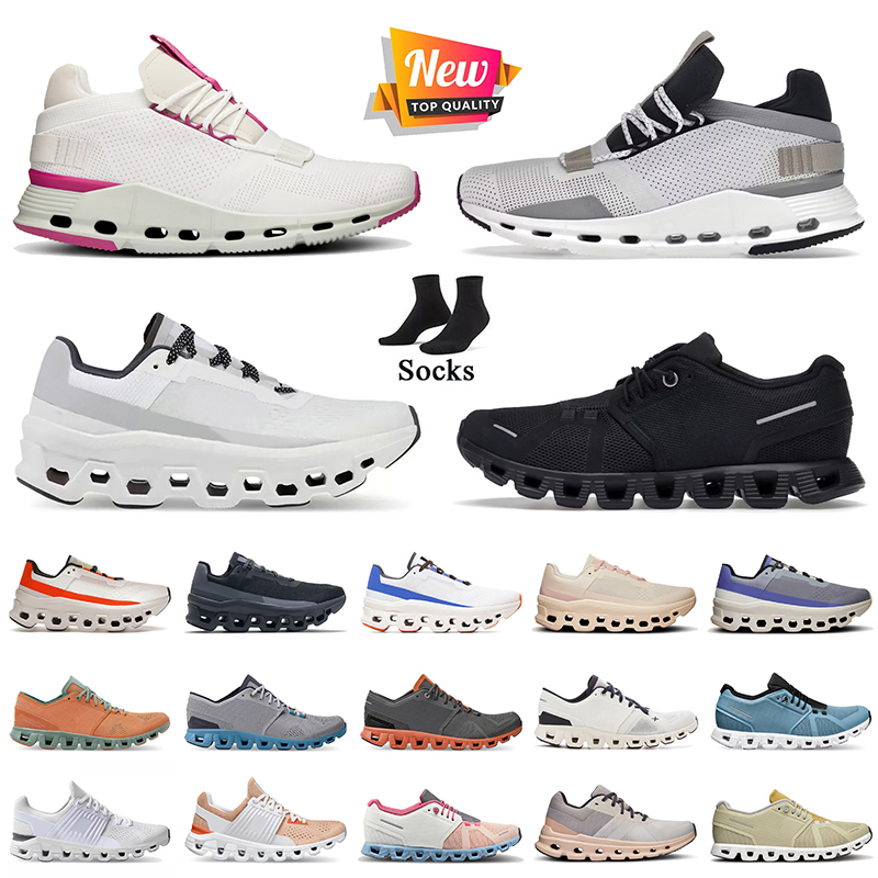 Fashion Designer Mens Women Running Shoes Nova Pink Pearl Show White Black Monster Trainers Runners Surfer X3 Roger 5 Tennis Shoe Flyer Swift Mesh Sports Sneakers