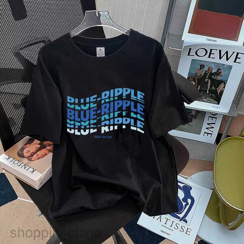 Men's T Shirts Pure cotton T-shirt trendy brand sports new men women loose round neck printed famous base tees tops