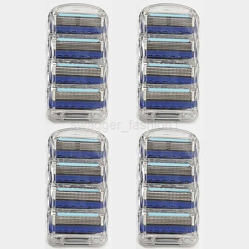 Shaver5-layer Razor Blades 16/8/4pcs Replacement Blades Vintage Wet Shaving Safety Razor Skin Protection Classic RazorB240709