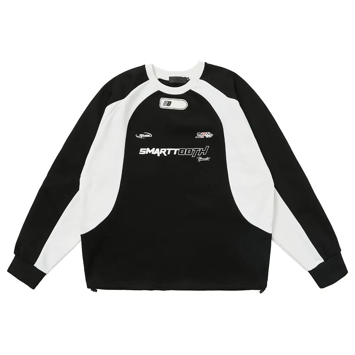 HOUZHOU Y2K Sweatshirts Men Vintage Korean Streetwear Motorcycle Patchwork Harajuku Pullover Hippie Male Sweatshirt Tops Spring 240712