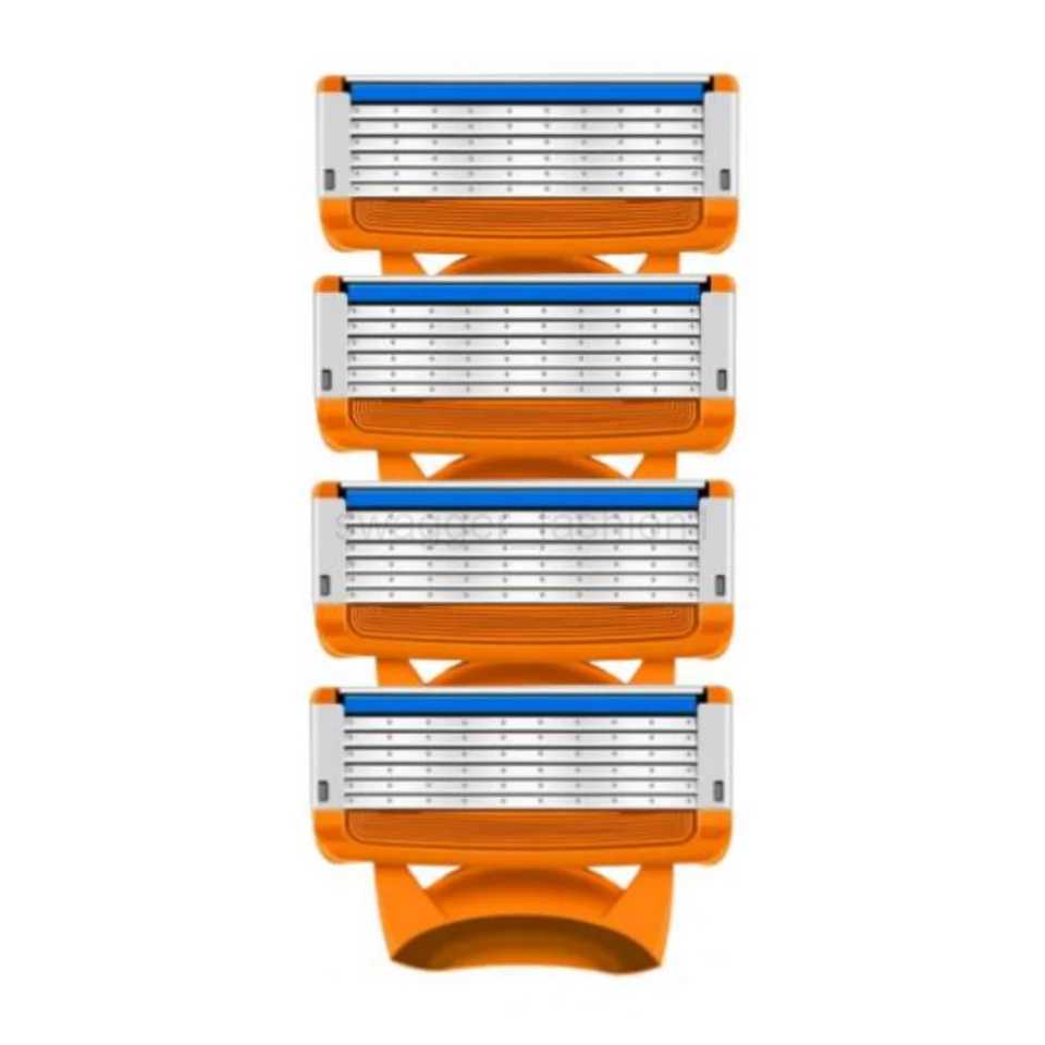 24 PCS manual five-layer razor blade vintage beard blade for men 5-blade razor blade holder Can be used in circulationB240709
