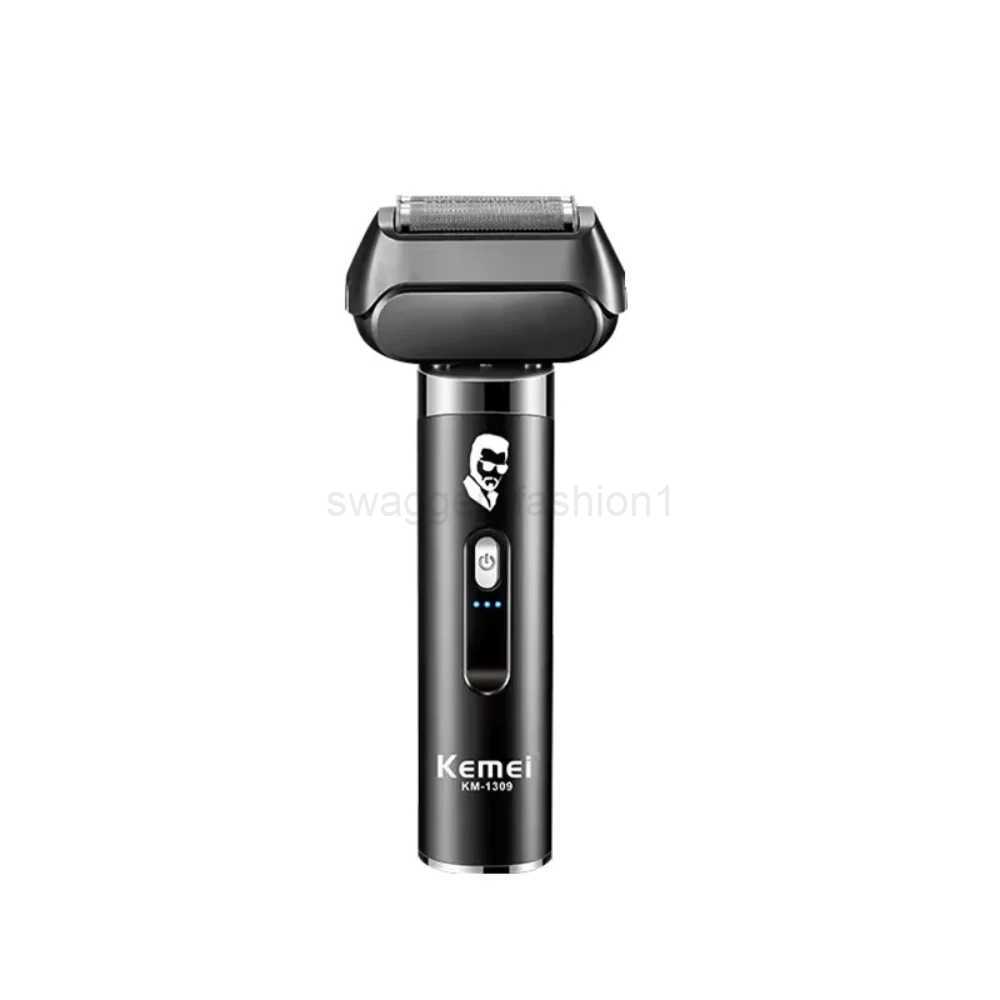 Kemei 4-Blade Professional Electric Shaver IPX7 Safety Razor Travel Portable Electric Shaving Household Beard Trimmer KM-1309B240709