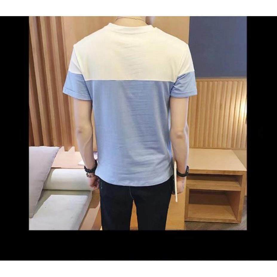 Men's Round Neck Short-sleeved Youth Teens Boy's T-shirt 4 Colors