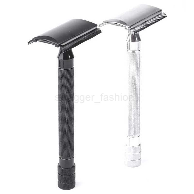 Classic Men Shaver Mild Hair Removal Shaver Double Edge Stainless Steel Shaving With 1 PCS Titanium Coated Blades Shaver RazorB240709