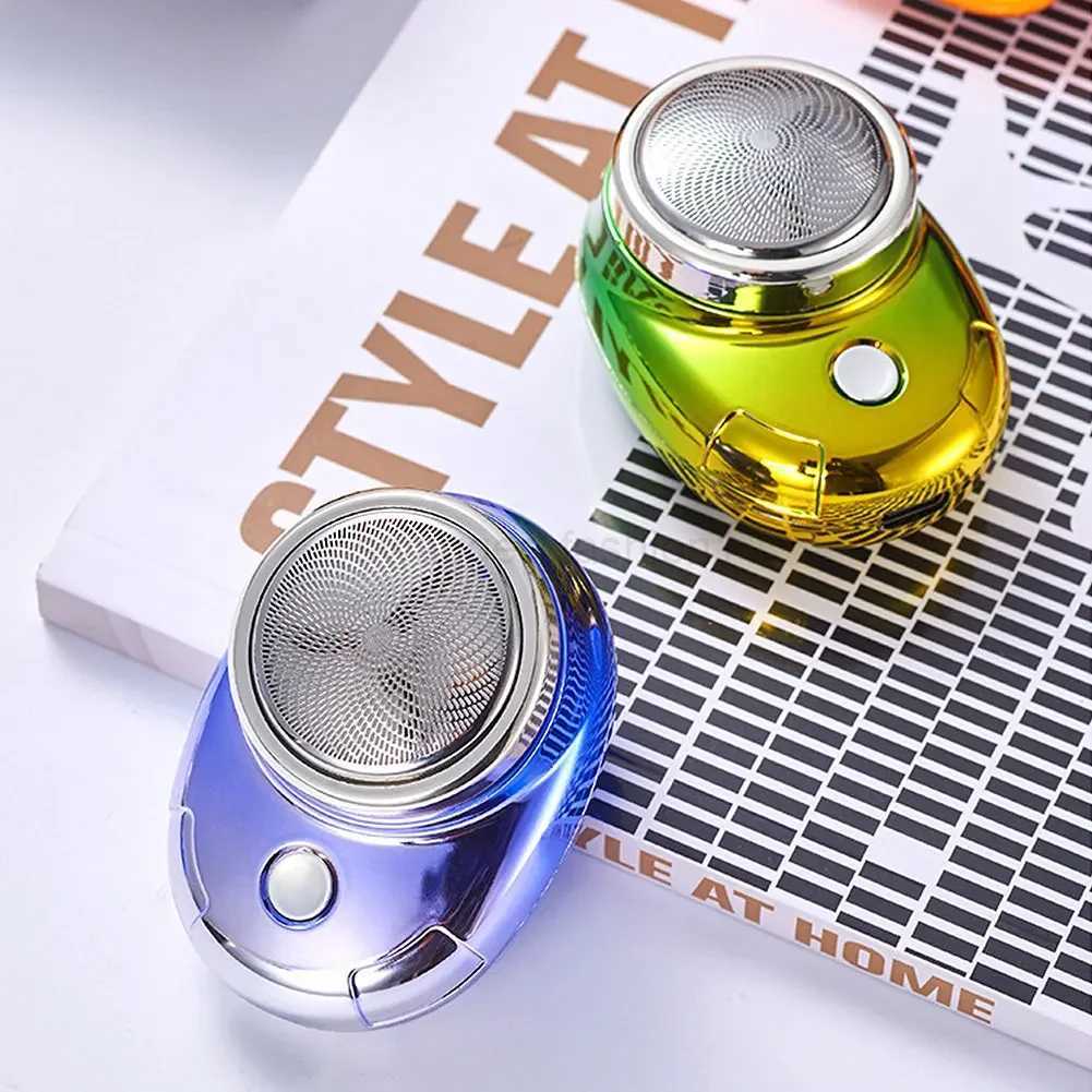 Mini Electric Shaver For Men Pocket Size Washable Rechargeable Portable Cordless Trimmer Knive Face Beard Razor Hair TrimmerB240709