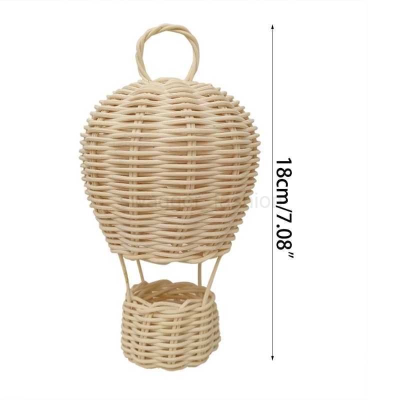 Rattan Hot Air Balloon Wall Hanging Decor Photograph Prop Decor Supplies for Children Boys Girls Birthday Photo Props 270FB24718