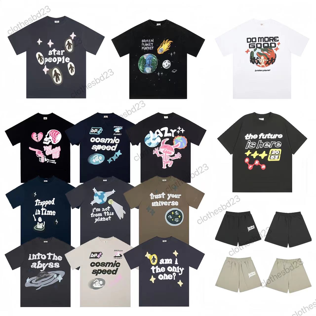 Designer Men's T-Shirts Oversized Harajuku Into the Abyss Foam Embroidery Short Sleeve Top Tees for Men and Women Summer Hip Hop Baggy