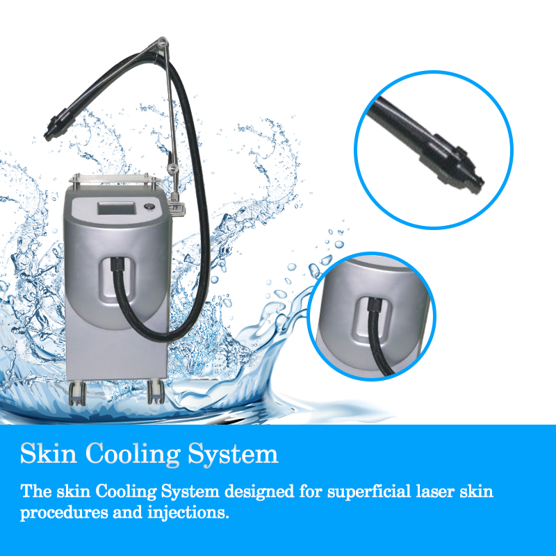 High Quality Salon Skin Cooling Machine Cryo Therapy Cold Air For Picosecond Laser Low Temperature Treatment Relieve Pain Overheat Damag