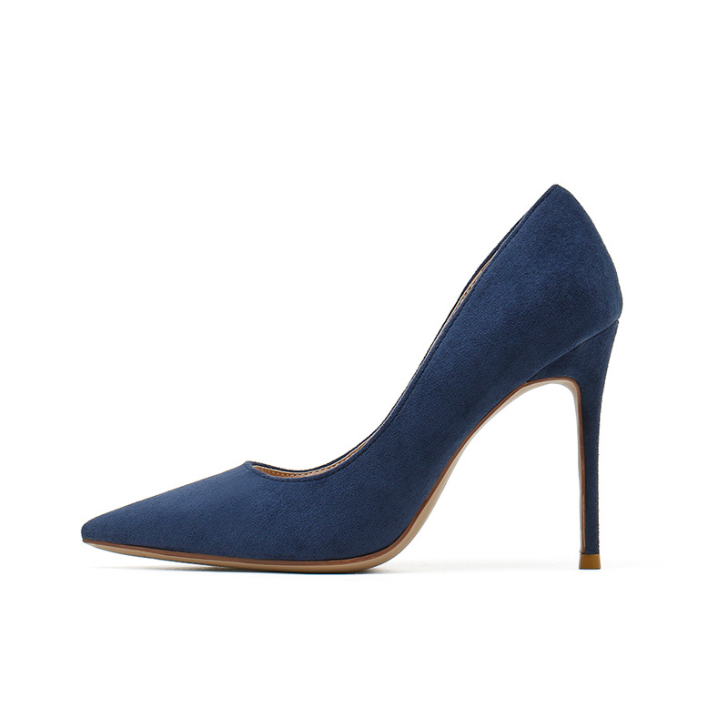 Hbp High-heeled Shoes Dress Shoes Thin And Pointed Shallow Mouth Suede Fashionable European And American Single Shoes Wholesale Of Sexy Women's S