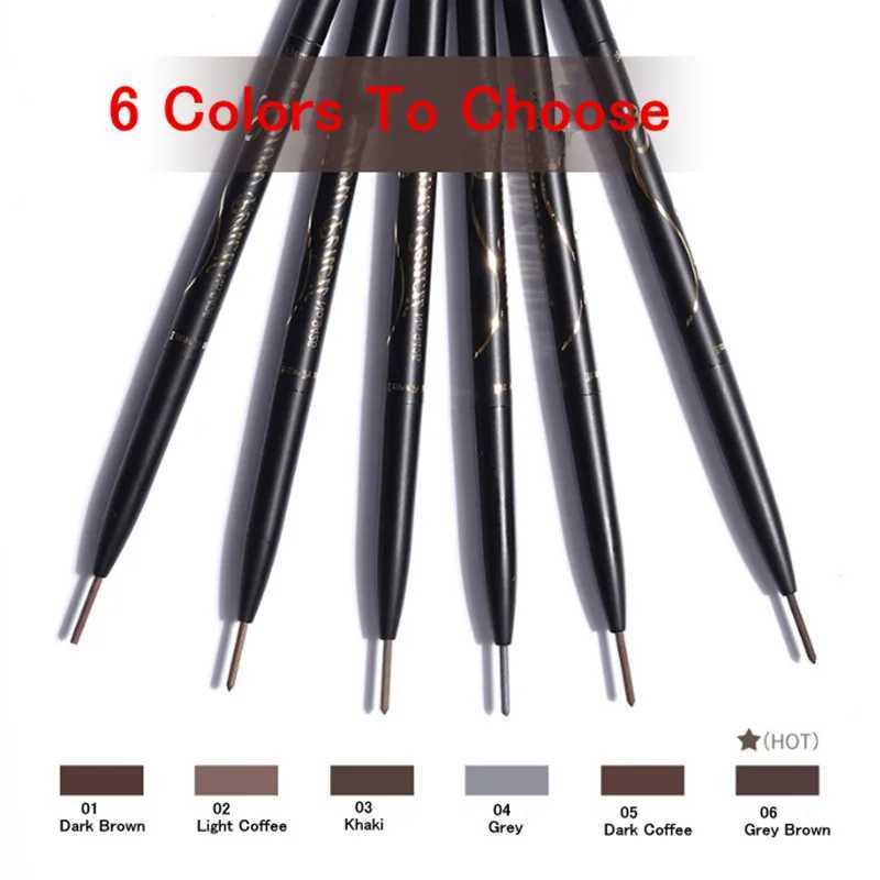 KCKC Color Eyebrow Pencil Brow Enhancer Pen Double Fine Head and Brush Long Lasting Eye Brow Definer Cosmetics Easy to Wear W250807