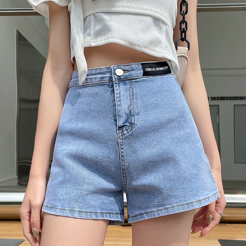 2023 Summer New Shorts, Jeans, Women's Hot Girl, High Waist, Slim, Loose, Fashionable, A-line Wide Legs, Versatile