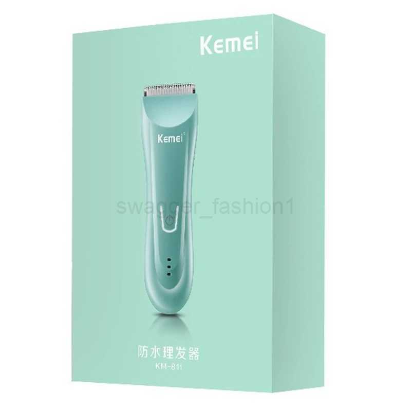 Kemei Wet Dry Groin Body Trimmer For Men Face Beard Hair Trimmer Clipper Rechargeable Pubic Ball Electric Shaver Body GroomerB240709