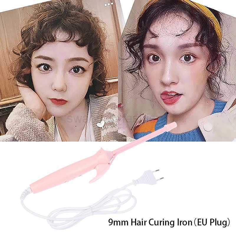 Ultra-fine 9mm Bubble Wool Curly Hair Curling Iron Small Eletric Hair Curler Short Hair Fluffy Bangs Curling wand for Men WomenB240719
