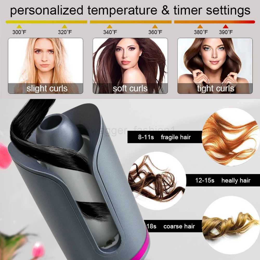 Auto Rotating Ceramic Automatic Styling Tool Iron Curling Wand Air Spin And Curl Curler Hair Waverbi240719b240720