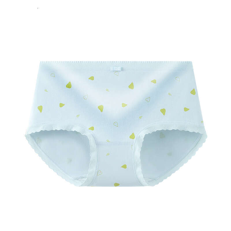 Countryside Style Pure Cotton Printed Cute Girl Underwear, 5A Antibacterial Breathable Women's Underwear Calzoncillos Lingerie Underwears Woman W