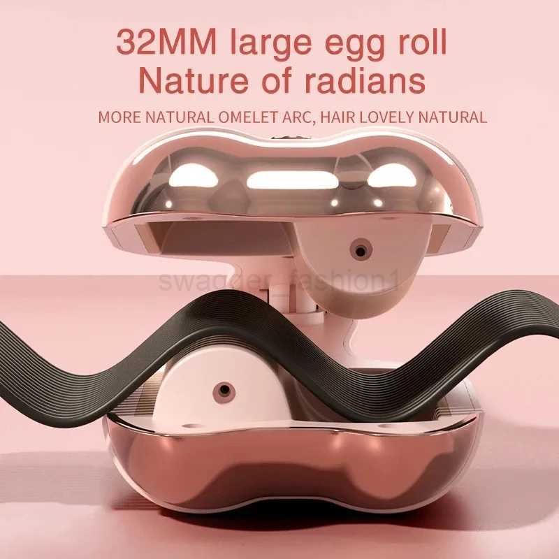 32MM Hair Curling Iron Ceramic Professional Triple Barrel Hair Curler Egg Roll Hair Styling Tools Hair Styler Wand Curler IronsB240719