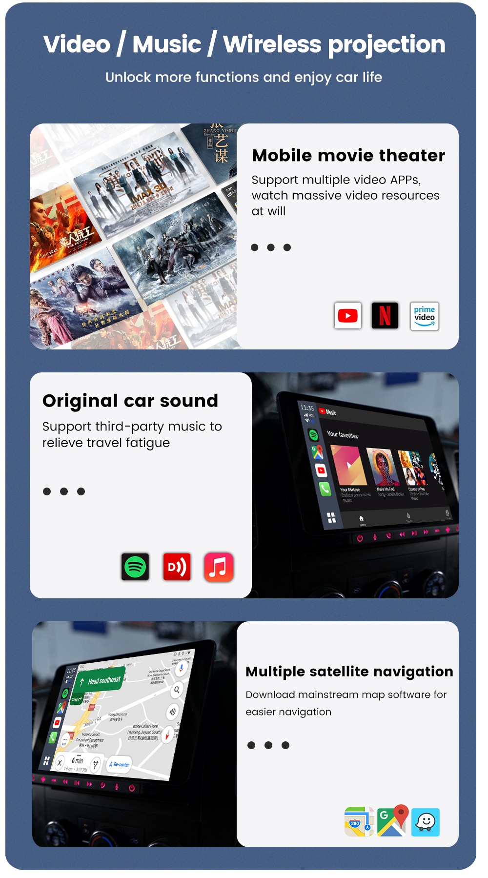 car play Android 13 Carplay Ai Box Wireless Adapter Carplay Android Auto Portatil Magic Box Carplay