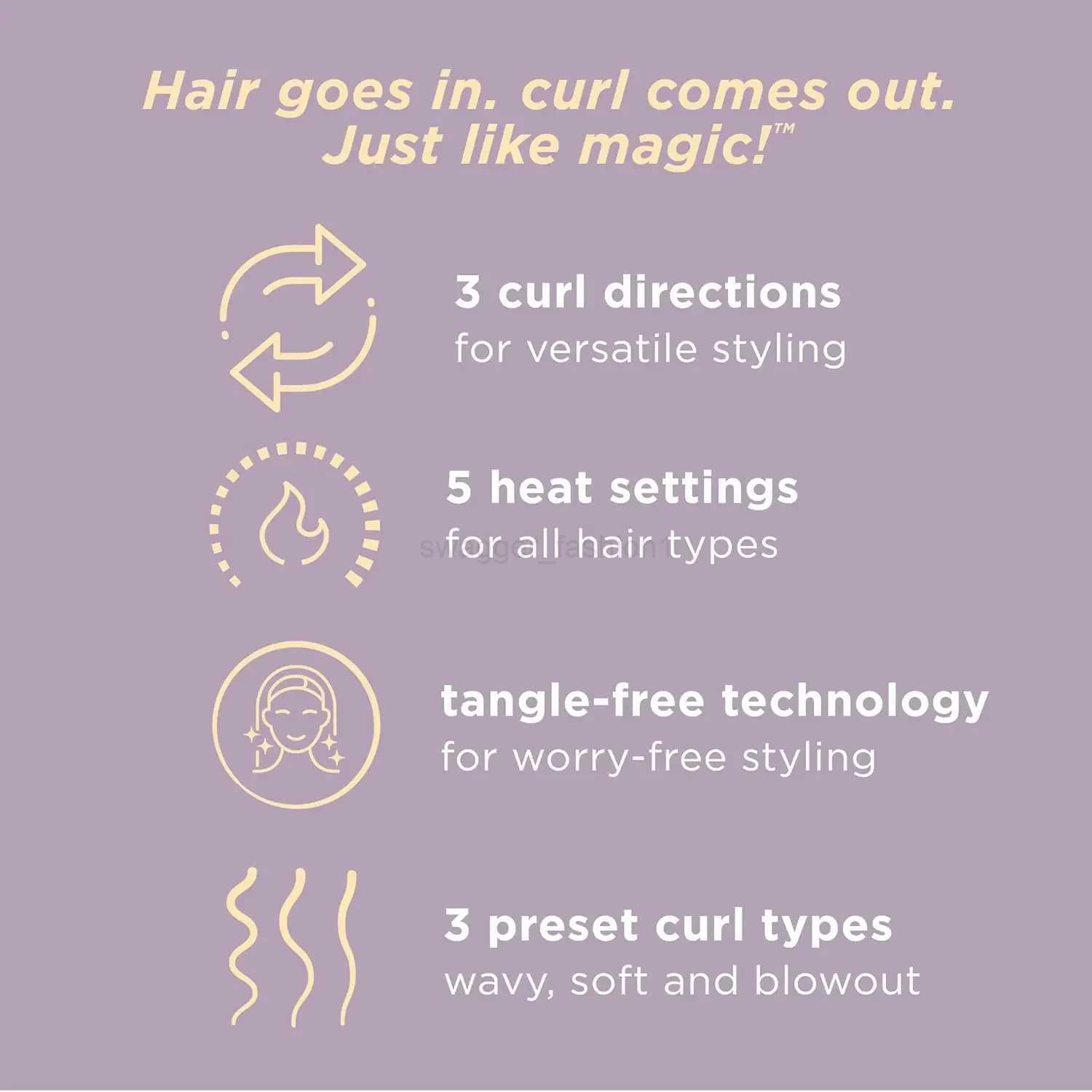 Curl Secret INFINITIPRO Automatic Curling Iron with 1 1/4-inch Barrel - Professional Hair Curler for All Hair Types and Medium tB240719