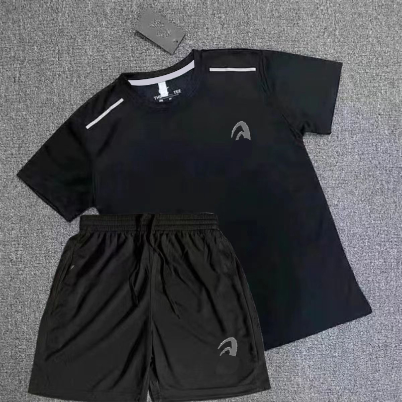 Mens Set Summer tshirt Shorts 2-in-1 Designer tracksuit Quick Dry Jersey Sweatpants Long Short Cool Breathable Fluorescent Running Suit 4XL 551