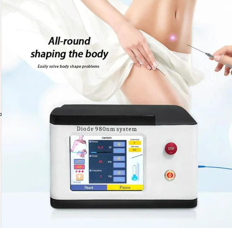 SPA use 980nm Endolifting lipo Laser Machine Weight Loss Diode Laser 980 Liposuction Lipolysis laser For Body Slimming Skin Lifting beauty machime