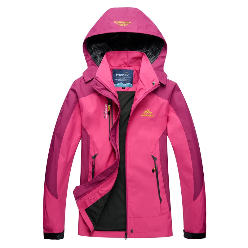 Womens Waterproof Rain Jacket Outdoor Lightweight Softshell Raincoat for Hiking TravelTrekking Camping Windbreaker 240716