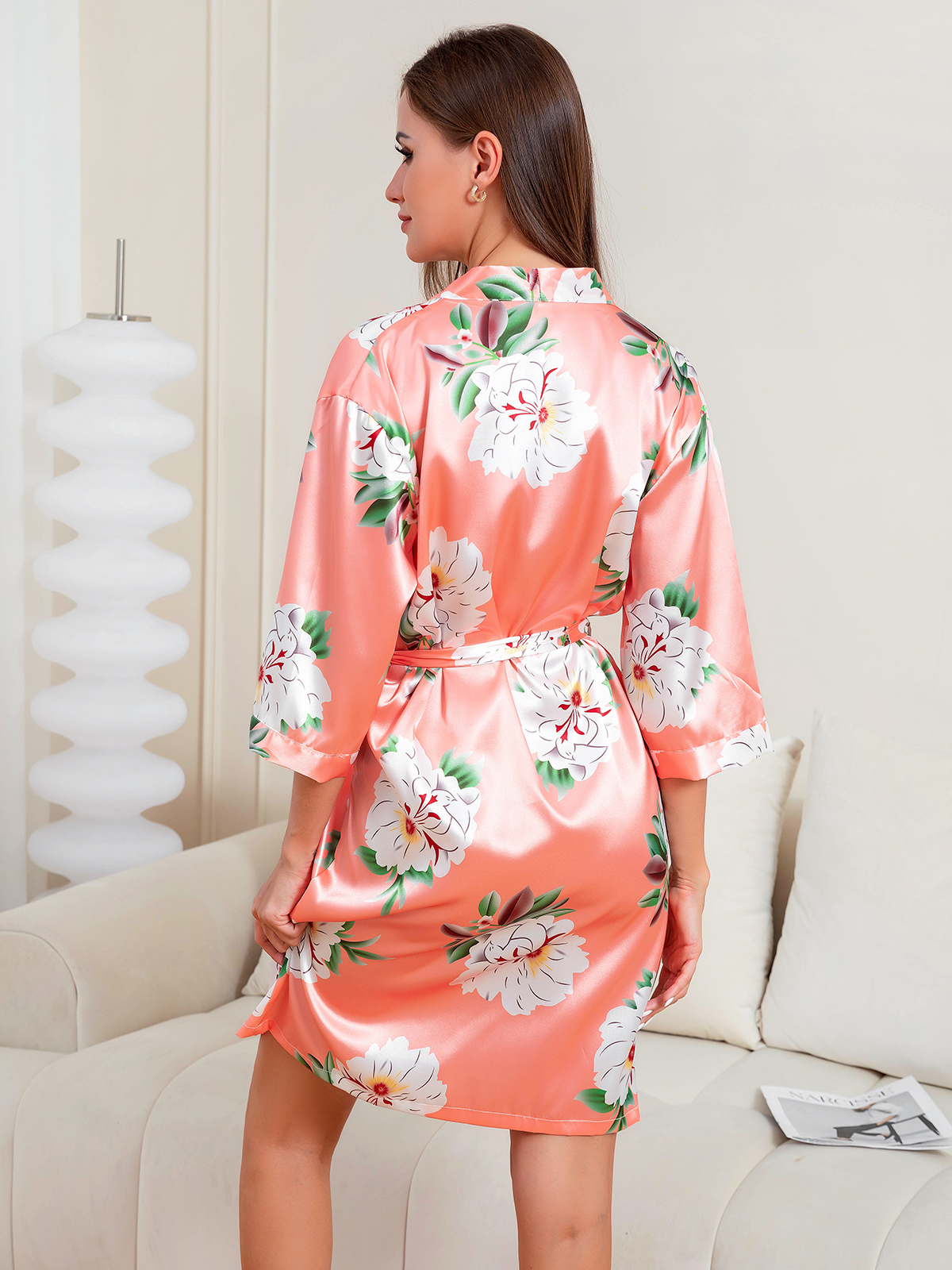 Women's household clothes nightgown foundation make-up chrysanthemum F105