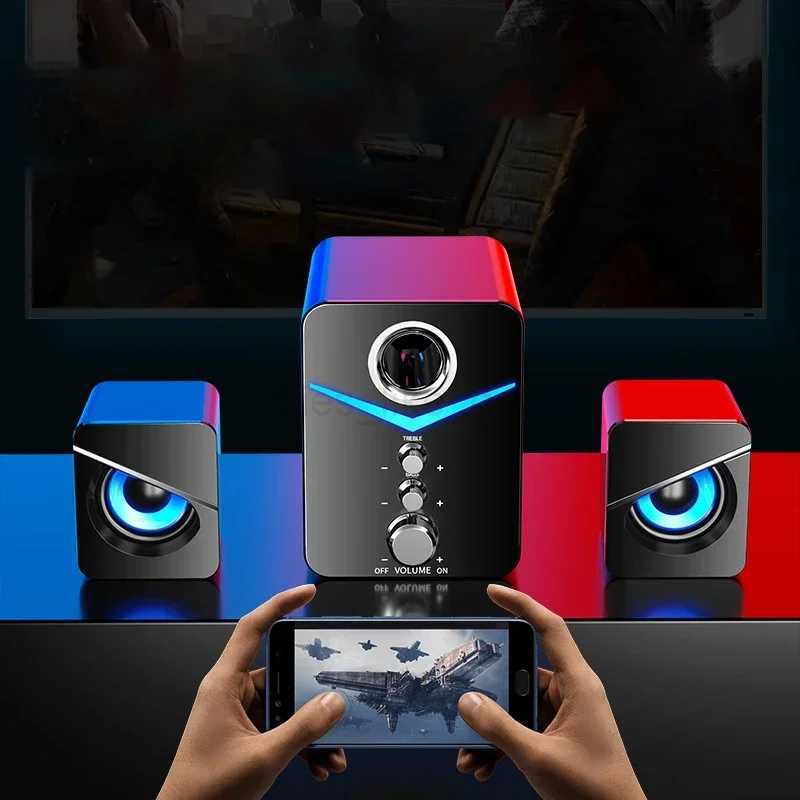 Bluetooth Speaker Home Theater Sound System for PC Phone Subwoofer Multi-media Mini Speakers Desktop Computer MP3 Player Audio M240719